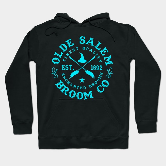 Wiccan Occult Witchcraft Salem Broom Company Hoodie by Tshirt Samurai